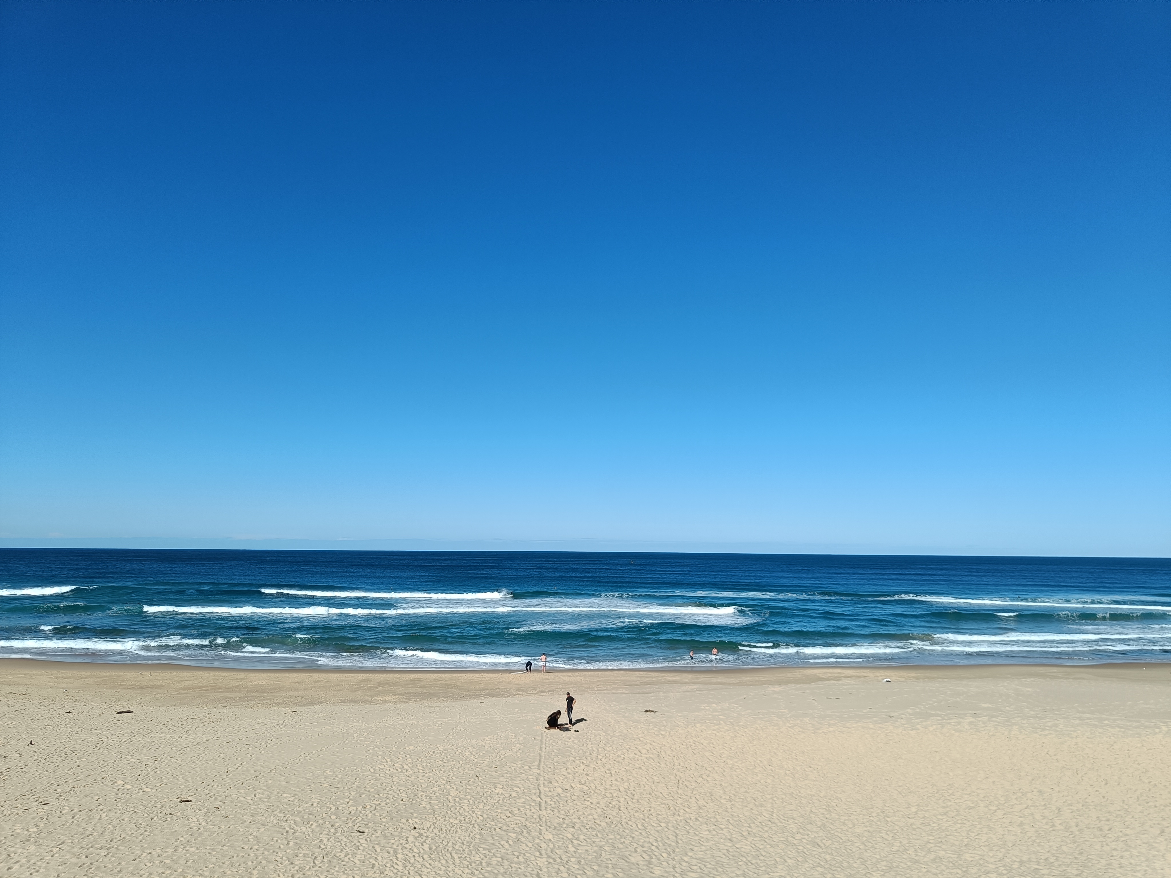View over Newcastle beach